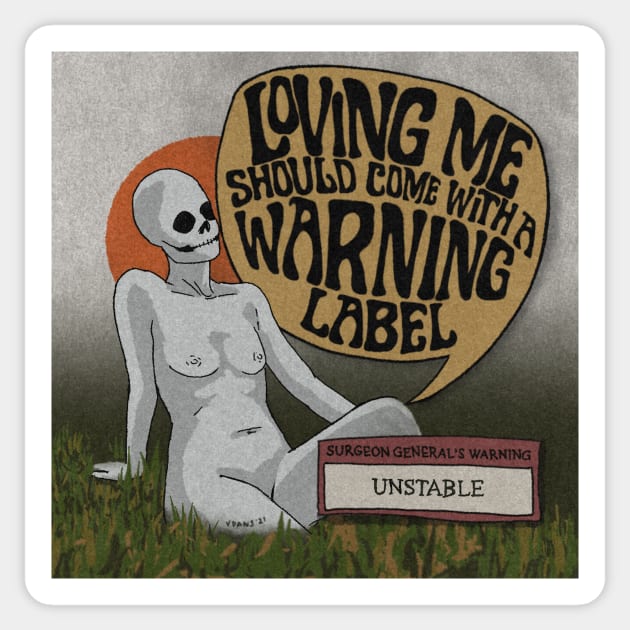 unstable Sticker by SpiritedHeart